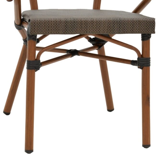 Scaun de grădină Isaia Negru 57x57x83 cm Scaun de grădină Isaia Negru 57x57x83 cm