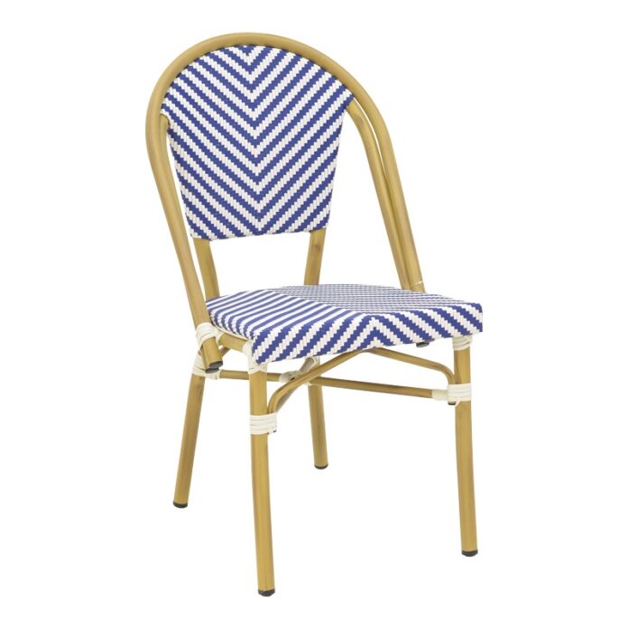 Scaun de Gradina Model Uarmin, Natural/Alb/Albastru, 46x57x85 cm Scaun de Gradina Model Uarmin, Natural/Alb/Albastru, 46x57x85 cm