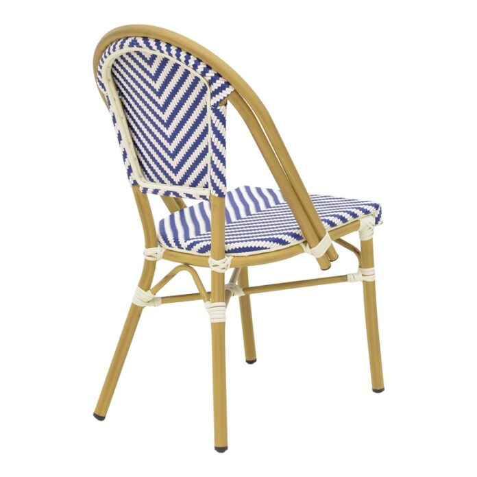 Scaun de Gradina Model Uarmin, Natural/Alb/Albastru, 46x57x85 cm Scaun de Gradina Model Uarmin, Natural/Alb/Albastru, 46x57x85 cm
