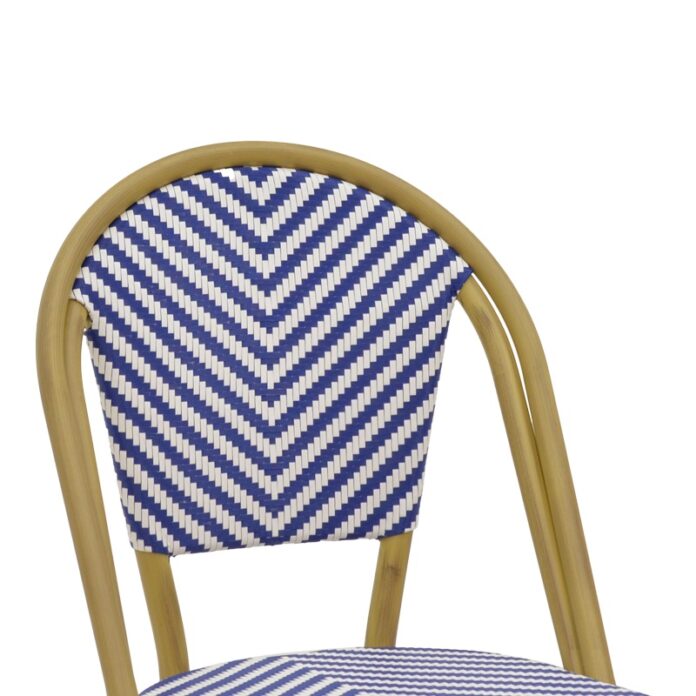 Scaun de Gradina Model Uarmin, Natural/Alb/Albastru, 46x57x85 cm Scaun de Gradina Model Uarmin, Natural/Alb/Albastru, 46x57x85 cm