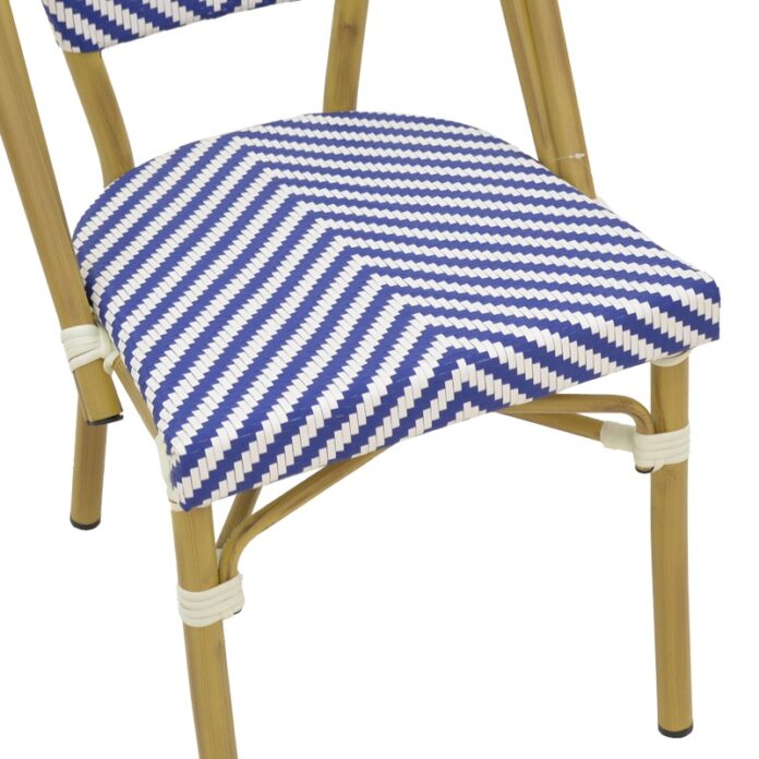 Scaun de Gradina Model Uarmin, Natural/Alb/Albastru, 46x57x85 cm Scaun de Gradina Model Uarmin, Natural/Alb/Albastru, 46x57x85 cm