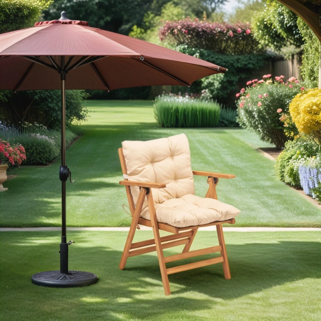 Scaun de gradina My027 Crem 46x89x43 cm Scaun de gradina My027 Crem 46x89x43 cm