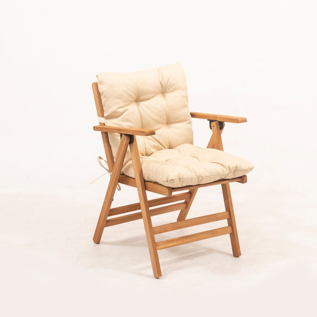 Scaun de gradina My027 Crem 46x89x43 cm Scaun de gradina My027 Crem 46x89x43 cm