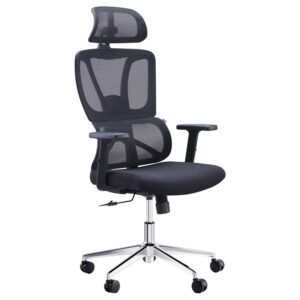 Scaun directorial Aish, negru, 64x66x120-130 cm Scaun directorial Aish, negru, 64x66x120-130 cm