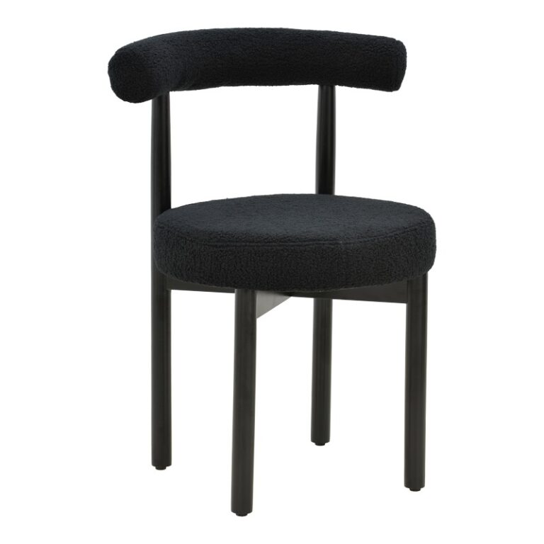 Scaun Model Fenza, Negru, 60x54x75 cm