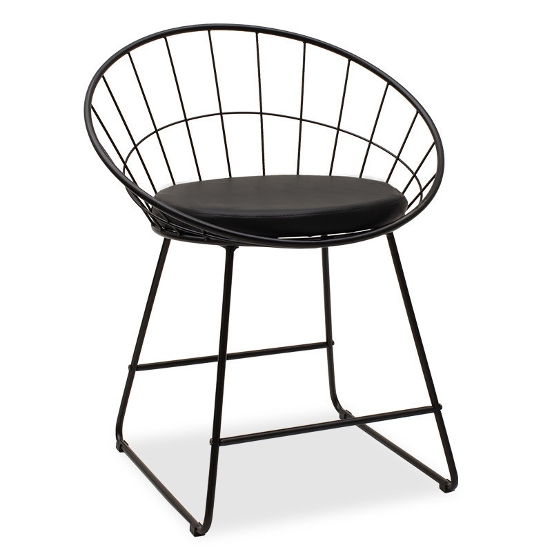 Scaun Model Seth, Negru, 58x50x71 cm Scaun Model Seth, Negru, 58x50x71 cm