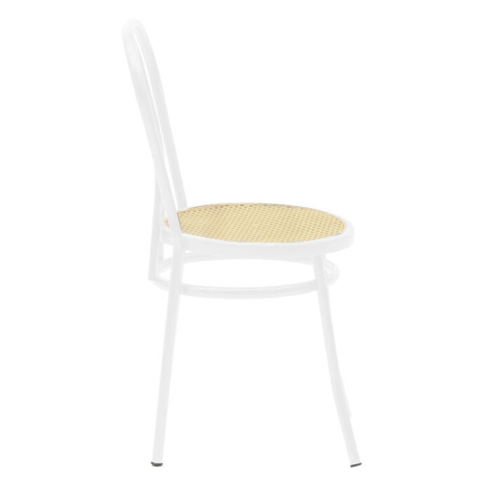 Scaun Model Vienna, Alb/Bej, 40x47x85 cm Scaun Model Vienna, Alb/Bej, 40x47x85 cm