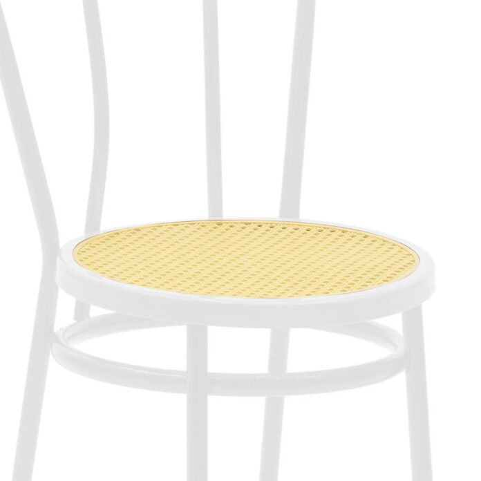 Scaun Model Vienna, Alb/Bej, 40x47x85 cm Scaun Model Vienna, Alb/Bej, 40x47x85 cm