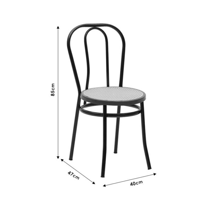 Scaun Model Vienna, Alb/Bej, 40x47x85 cm Scaun Model Vienna, Alb/Bej, 40x47x85 cm