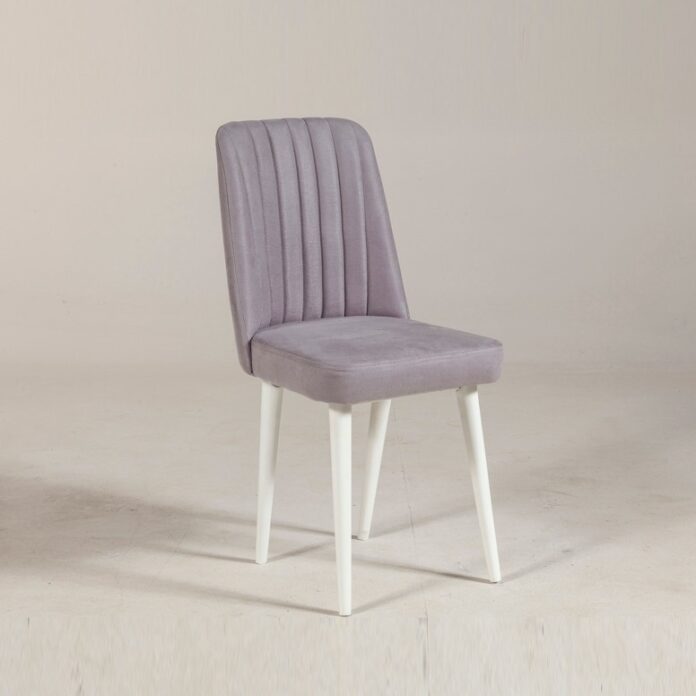 Scaun Model Vina, Albastru cenusiu/Alb, 46x46x85 cm Scaun Model Vina, Albastru cenusiu/Alb, 46x46x85 cm
