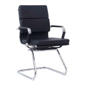 Scaun pentru vizitatori Tokyo, negru, 55.5x48x88 cm Scaun pentru vizitatori Tokyo, negru, 55.5x48x88 cm