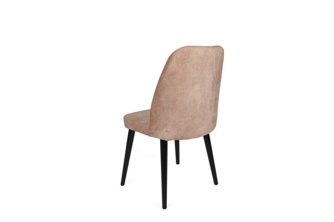 Set 2 scaune Model Alfa-433, Bej/Negru, 50x49x90 cm Set 2 scaune Model Alfa-433, Bej/Negru, 50x49x90 cm