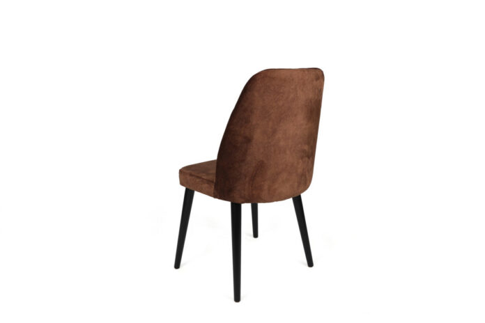 Set 2 scaune Model Alfa-436, Maro/Negru, 50x49x90 cm Set 2 scaune Model Alfa-436, Maro/Negru, 50x49x90 cm