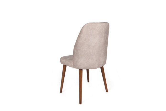 Set 2 scaune Model Alfa-465, Bej/Nuc, 50x49x90 cm Set 2 scaune Model Alfa-465, Bej/Nuc, 50x49x90 cm
