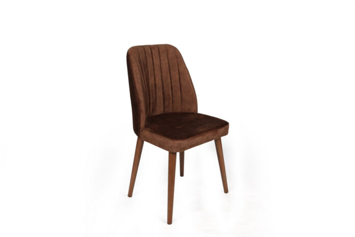 Set 2 scaune Model Alfa-466, Maro/Nuc, 50x49x90 cm Set 2 scaune Model Alfa-466, Maro/Nuc, 50x49x90 cm