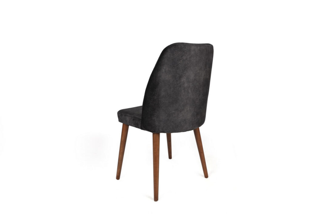 Set 2 scaune Model Alfa-467, Antracit/Nuc, 50x49x90 cm Set 2 scaune Model Alfa-467, Antracit/Nuc, 50x49x90 cm