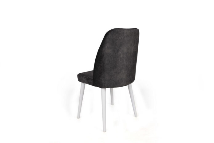 Set 2 scaune Model Alfa-497, Antracit/Alb, 50x49x90 cm Set 2 scaune Model Alfa-497, Antracit/Alb, 50x49x90 cm