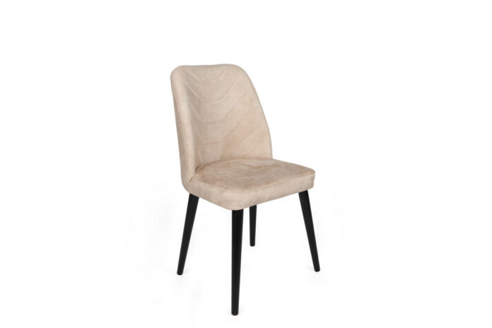 Set 2 scaune Model Dallas-520, Bej/Negru, 50x49x90 cm Set 2 scaune Model Dallas-520, Bej/Negru, 50x49x90 cm