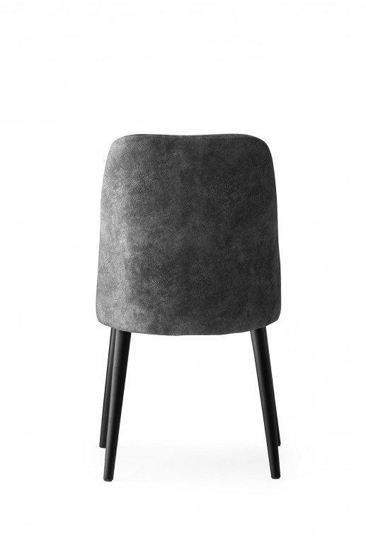 Set 2 scaune Model Dallas, Gri, 50x49x90 cm Set 2 scaune Model Dallas, Gri, 50x49x90 cm