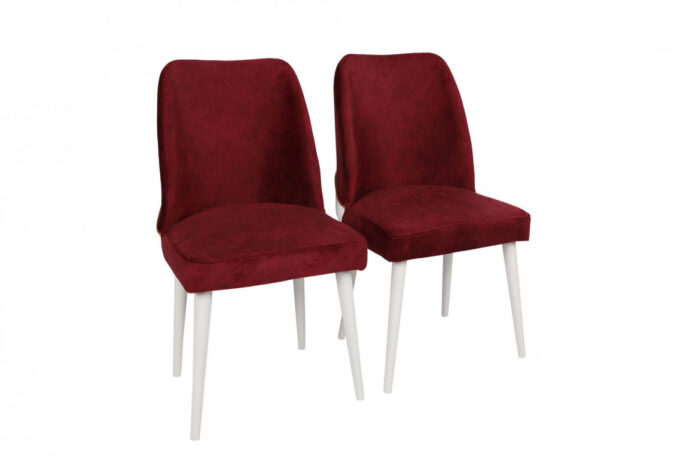 Set 2 scaune Model Nova, Bordeaux, 50x49x90 cm Set 2 scaune Model Nova, Bordeaux, 50x49x90 cm