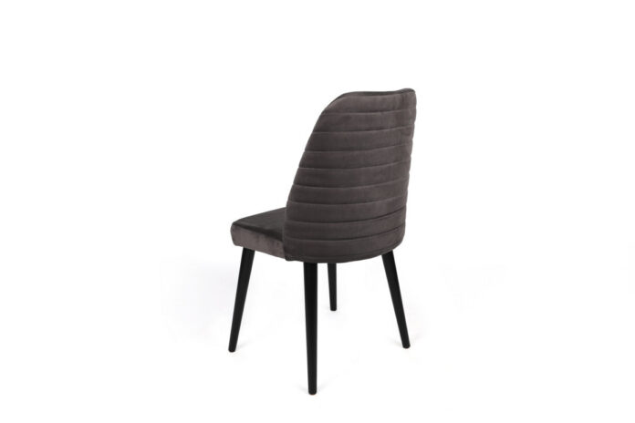 Set 2 scaune Model Tutku-301, Antracit/Negru, 50x49x90 cm Set 2 scaune Model Tutku-301, Antracit/Negru, 50x49x90 cm