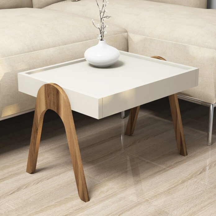 Set 3 Masute de Cafea Model Hancock, 53.6x40x64 cm, Nuc/Crem Set 3 Masute de Cafea Model Hancock, 53.6x40x64 cm, Nuc/Crem