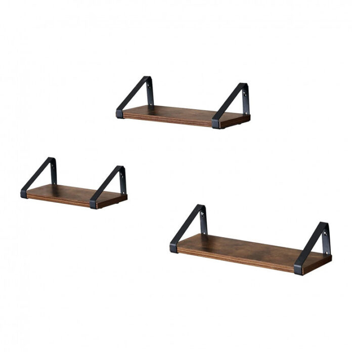 Set 3 Rafturi/Polițe de Perete Rustic Maro Jayla – Lemn Decorativ 30 cm | 35 cm | 40 cm pentru Living, Bucătărie & Dormitor Set 3 Rafturi/Polițe de Perete Rustic Maro Jayla – Lemn Decorativ 30 cm | 35 cm | 40 cm pentru Living, Bucătărie & Dormitor
