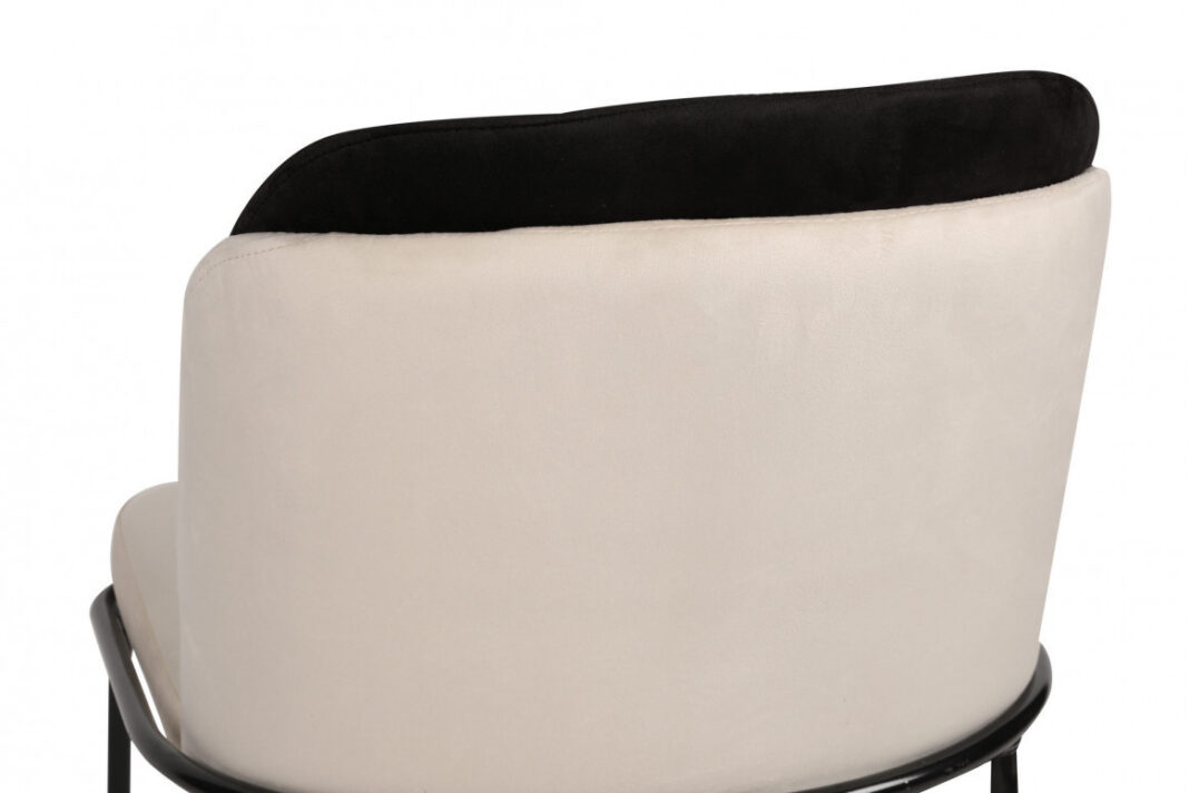 Set 4 scaune Model Dore, Crem/Negru, 54x55x86 cm Set 4 scaune Model Dore, Crem/Negru, 54x55x86 cm