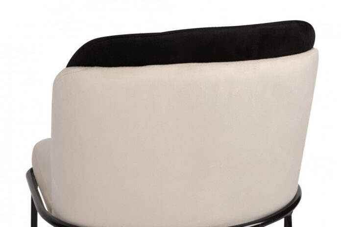 Set 4 scaune Model Dore, Crem/Negru, 54x55x86 cm Set 4 scaune Model Dore, Crem/Negru, 54x55x86 cm