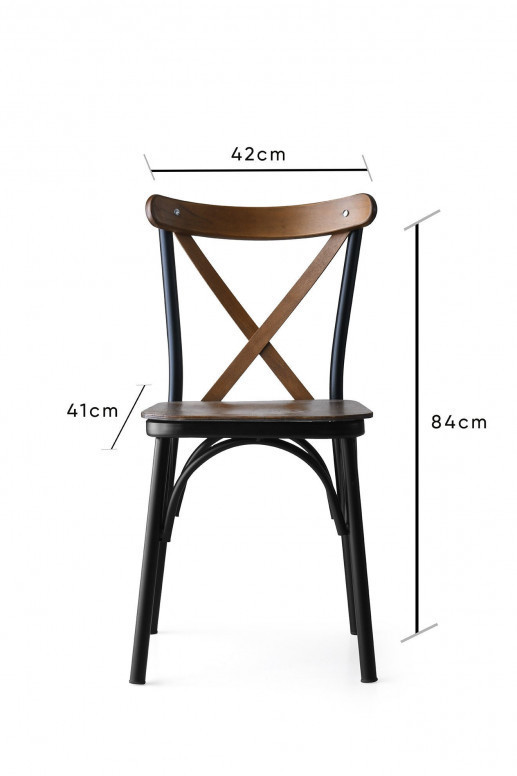 Set 4 scaune Model Ekol, Nuc, 42x41x84 cm Set 4 scaune Model Ekol, Nuc, 42x41x84 cm
