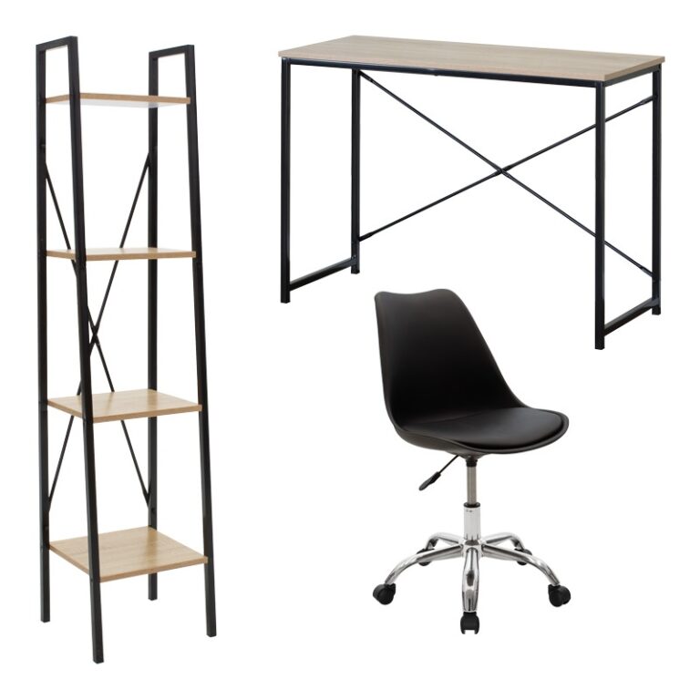 Set birou de 3 piese, negru