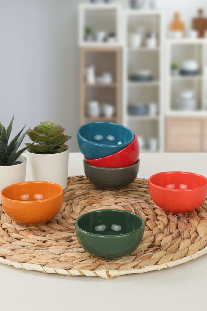 Set boluri ceramice, 6 bucati Roma Ceador Multicolor 8x8x8 cm Set boluri ceramice, 6 bucati Roma Ceador Multicolor 8x8x8 cm