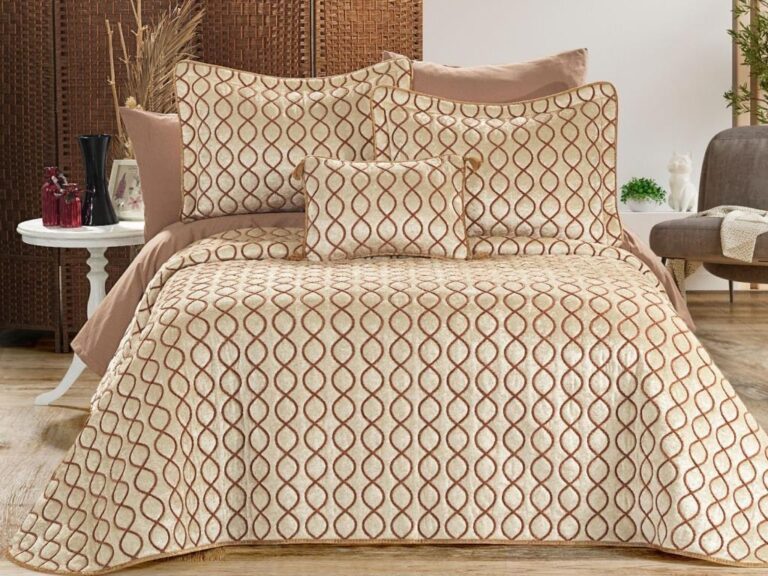 Set Cuvertura Pat Dublu Model Brillance Stone