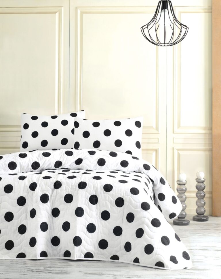 Set Cuvertura Pat Dublu Model Point White