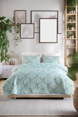 set-cuvertura-pat-dublu-model-post-water-green277567