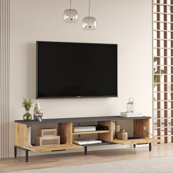 Set de mobilier pentru living RL6-AA, Pin atlantinc- Antracit Set de mobilier pentru living RL6-AA, Pin atlantinc- Antracit