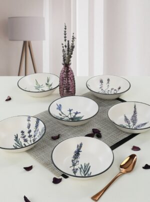 Set farfurii, 6 bucati Entrada Alb 18x18x18 cm Set farfurii, 6 bucati Entrada Alb 18x18x18 cm