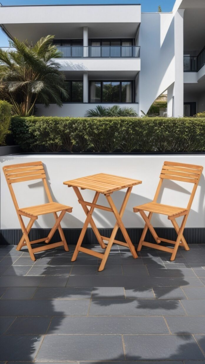 Set masa si scaune de gradina (3 piese) My001 Maro 50x72x50 cm Set masa si scaune de gradina (3 piese) My001 Maro 50x72x50 cm