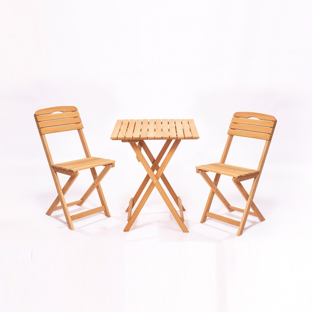 Set masa si scaune de gradina (3 piese) My003 Maro 80x72x60 cm Set masa si scaune de gradina (3 piese) My003 Maro 80x72x60 cm