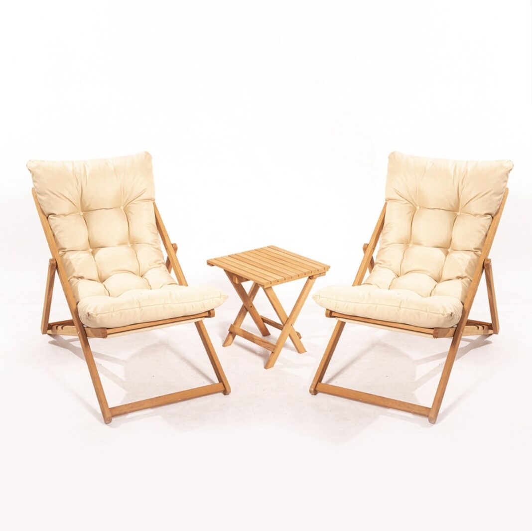 Set masa si scaune de gradina (3 piese) My005 Crem 40x40x40 cm Set masa si scaune de gradina (3 piese) My005 Crem 40x40x40 cm