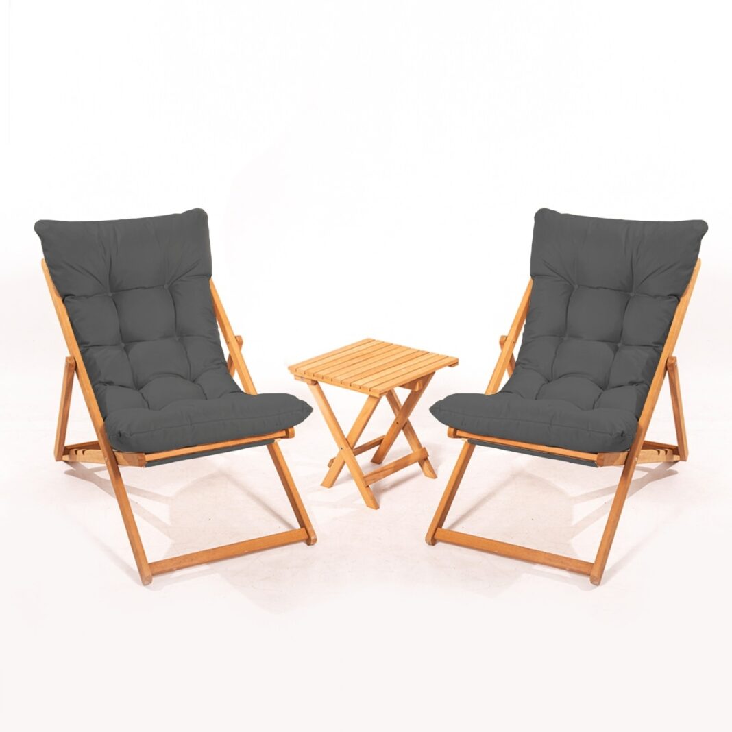 Set masa si scaune de gradina (3 piese) My005 Gri 40x40x40 cm Set masa si scaune de gradina (3 piese) My005 Gri 40x40x40 cm