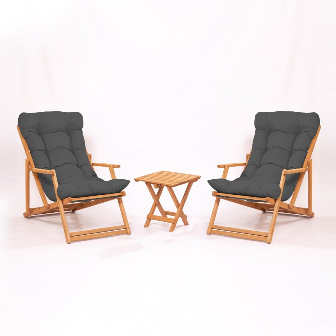 Set masa si scaune de gradina (3 piese) My007 Gri 40x40x40 cm Set masa si scaune de gradina (3 piese) My007 Gri 40x40x40 cm