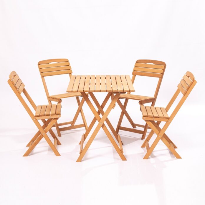 Set masa si scaune de gradina (5 piese) My004 Maro 80x72x60 cm Set masa si scaune de gradina (5 piese) My004 Maro 80x72x60 cm
