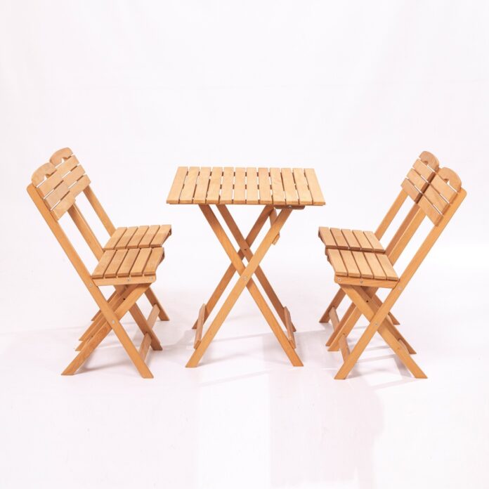 Set masa si scaune de gradina (5 piese) My004 Maro 80x72x60 cm Set masa si scaune de gradina (5 piese) My004 Maro 80x72x60 cm