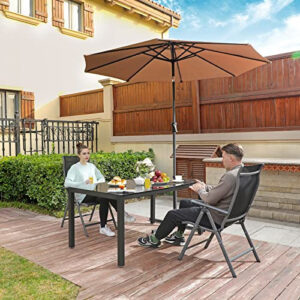 Sezlong, set 2 bucati, Songmics, Negru, 56x70x106 cm Sezlong, set 2 bucati, Songmics, Negru, 56x70x106 cm