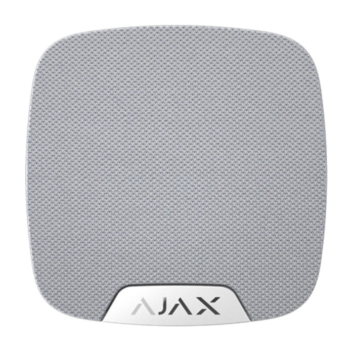 Sirena wireless de interior AJAX HomeSiren WH, 105 dB, RF 2000 m, 5 ani autonomie Sirena wireless de interior AJAX HomeSiren WH, 105 dB, RF 2000 m, 5 ani autonomie
