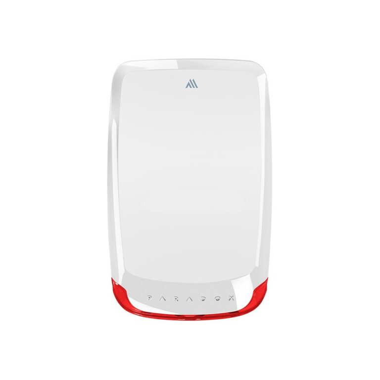 Sirena wireless de exterior piezo stroboscopica Paradox SR230M, 100 dB, IP54, 1 LED stare, tamper