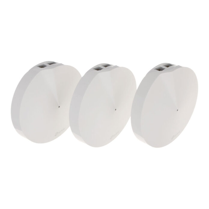 Sistem Mesh Gigabit Dual Band TP-Link DECO M5 (3-PACK), 2 porturi, 2.4/5.0 GHz, 510 m, 1300 Mbps Sistem Mesh Gigabit Dual Band TP-Link DECO M5 (3-PACK), 2 porturi, 2.4/5.0 GHz, 510 m, 1300 Mbps