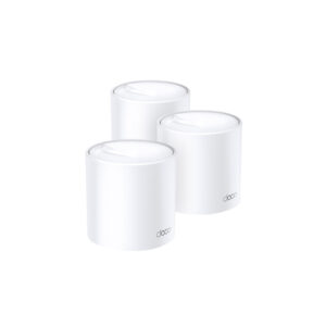 Sistem Mesh Gigabit Dual-Band TP-Link DECO X60(3-PACK), 2 porturi, 2.4/5.0 GHz, 2402 Mbps, 650 M, WiFi6 Sistem Mesh Gigabit Dual-Band TP-Link DECO X60(3-PACK), 2 porturi, 2.4/5.0 GHz, 2402 Mbps, 650 M, WiFi6