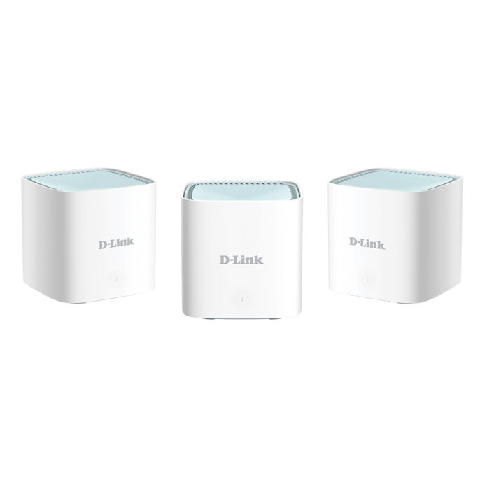 Sistem Mesh wireless Dual-Band Gigabit D-Link Eagle Pro M15-3, WiFi 6, 1.5 Gbps, 4 antene, 2 porturi, interior, 3 buc Sistem Mesh wireless Dual-Band Gigabit D-Link Eagle Pro M15-3, WiFi 6, 1.5 Gbps, 4 antene, 2 porturi, interior, 3 buc